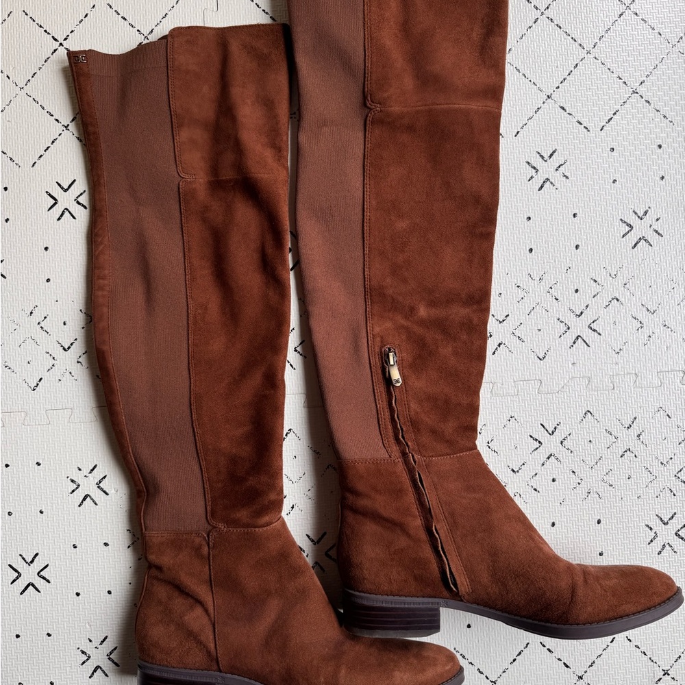 Sam Edelman Brown Over-the-Knee Suede Women's Boots - 8.5